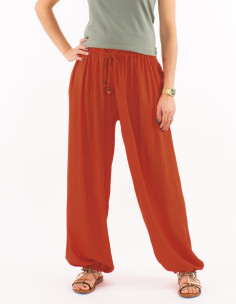 Pantalon liso viscosa
