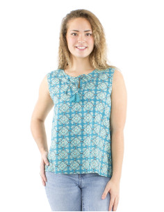 Débardeur coton Block imprimé 3012 2