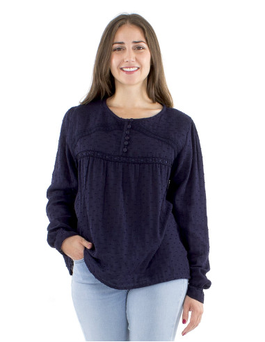 Chemisier gaze coton doublé