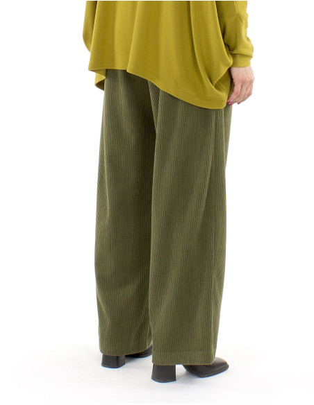 Pantalon velours polyester