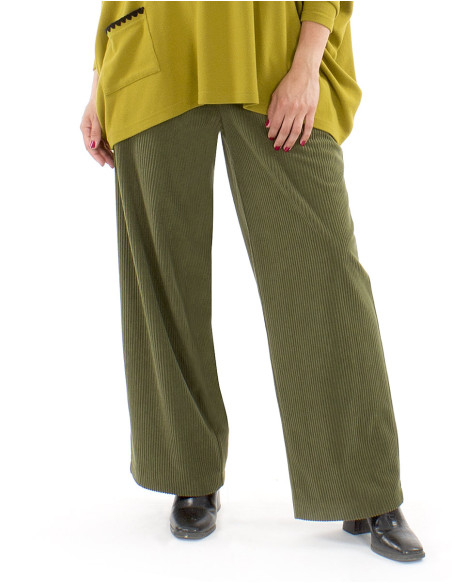 Pantalon velours polyester