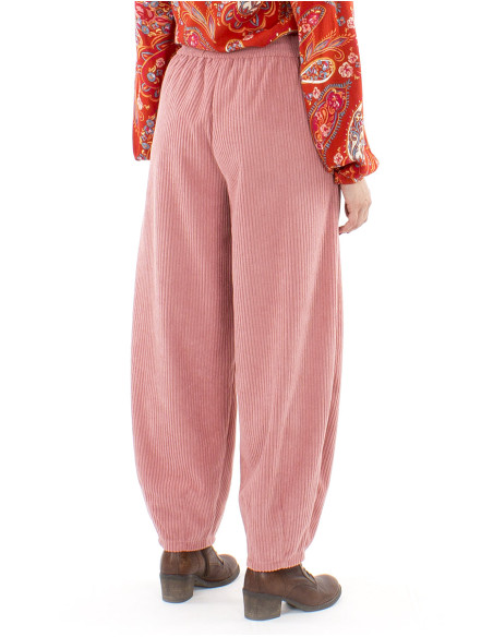 Pantalon velours polyester