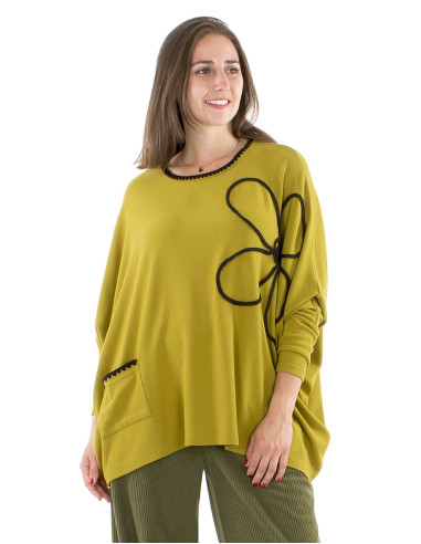 Pull poncho 65% viscose 30 % polyester 5%...