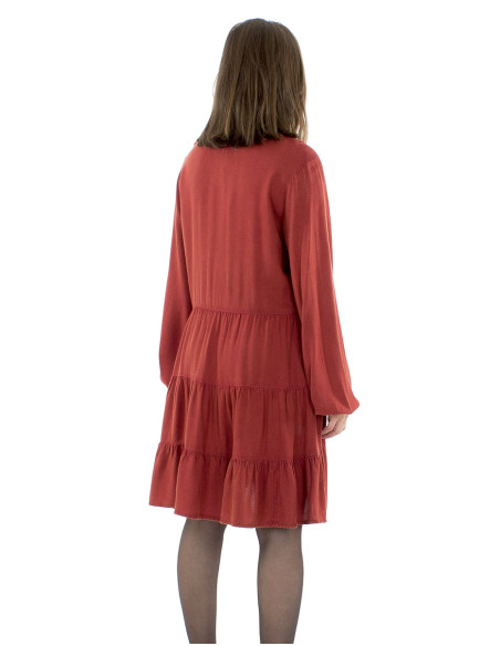 Robe viscose brodée miroirs