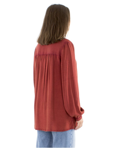 Tunique viscose brodée miroirs