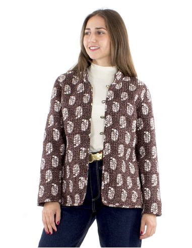 Veste coton réversible imprimé Florindie...