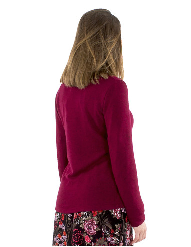 Veste maille boutons