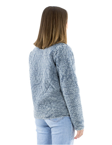 Veste coton matelassée polyester brodée miroirs