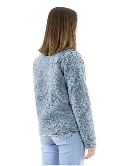 Veste coton matelassée polyester brodée miroirs