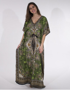 Robe Longue Kaftan Polyester Imprime 2