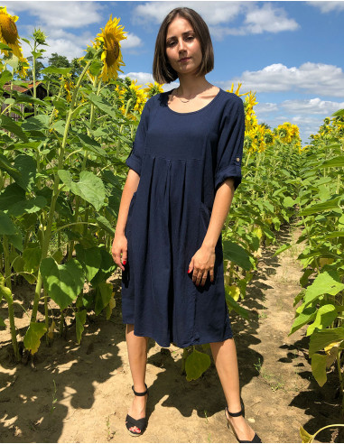 Robe ample manches courtes