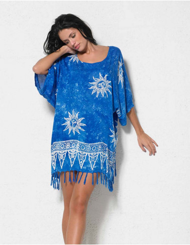Tunique viscose à franges