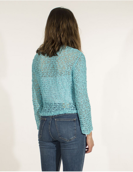 Veste maille polyester filet