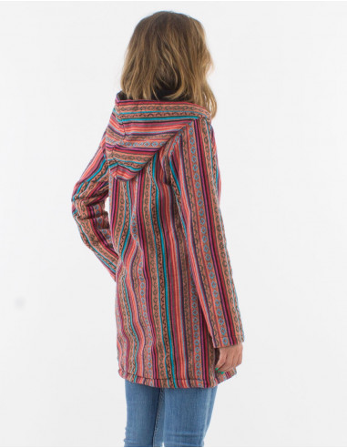 Manteau coton doublure polaire polyester zip et...