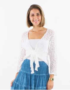 Veste maille polyester filet 2