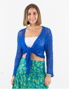 Veste maille polyester filet