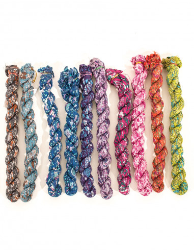 Pack de 10 foulards voile de coton