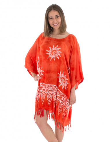 Tunique viscose à franges