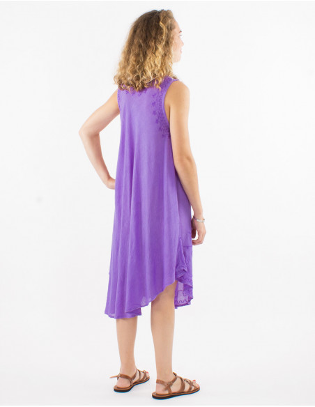 Robe 100% viscose crêpe parapluie