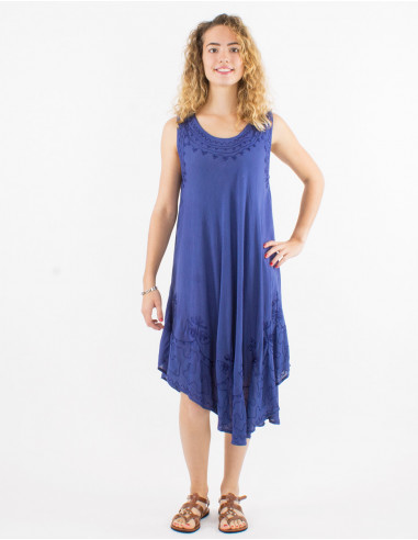 Robe 100% viscose crêpe parapluie