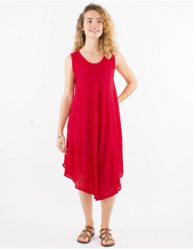 Robe 100% viscose crêpe parapluie