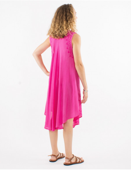 Robe 100% viscose crêpe parapluie