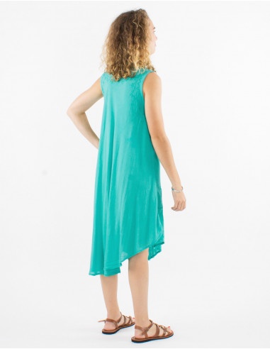 Robe 100% viscose crêpe parapluie