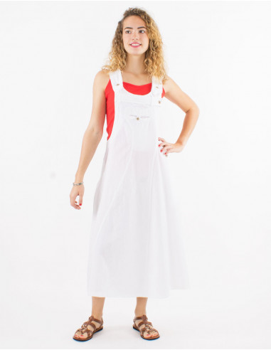 Vestido algodon sw liso tipo peto