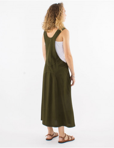 Vestido algodon sw liso tipo peto