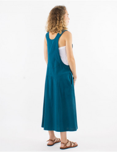 Vestido algodon sw liso tipo peto