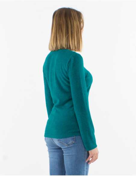 Veste maille boutons