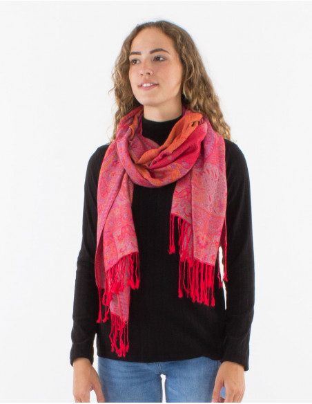 Pack de 10 foulards 55% viscose 45% polyester