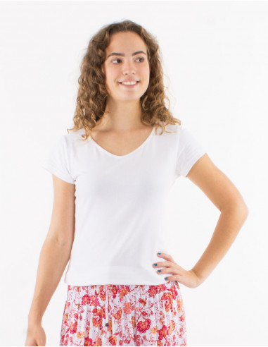 Tee shirt manches courtes uni