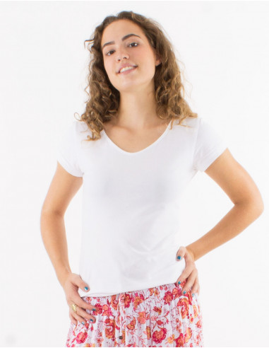 Tee shirt manches courtes uni