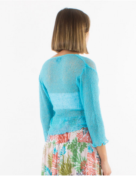 Veste maille polyester légère filet