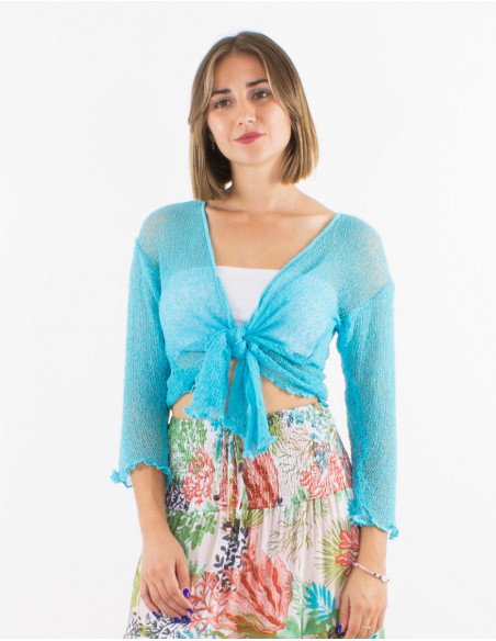 Veste maille polyester légère filet