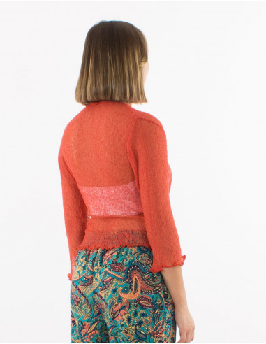 Veste maille polyester légère filet