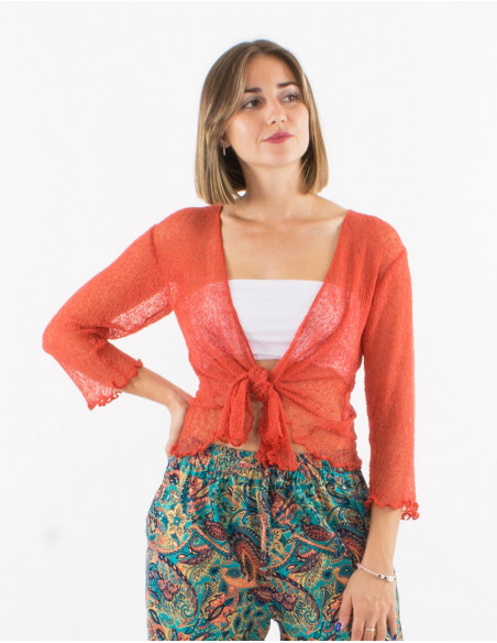 Veste maille polyester légère filet