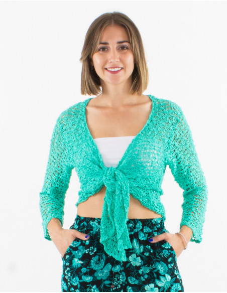 Veste maille polyester filet