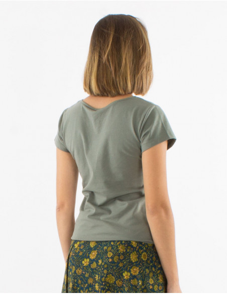 Tee shirt manches courtes uni