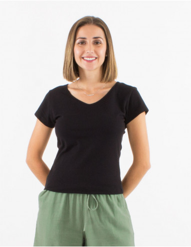 Tee shirt manches courtes uni