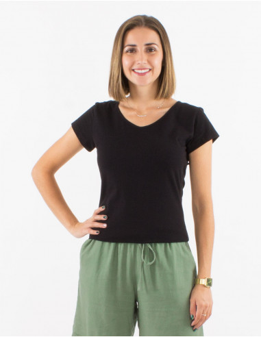 Tee shirt manches courtes uni