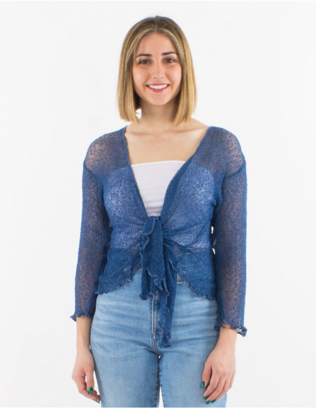 Veste maille polyester légère filet