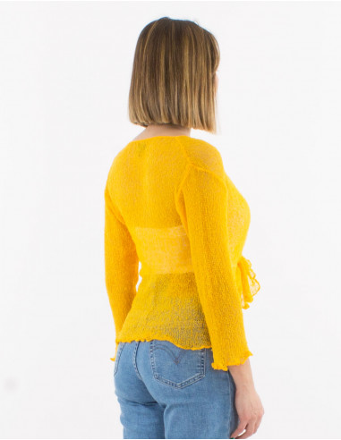 Veste maille polyester légère filet