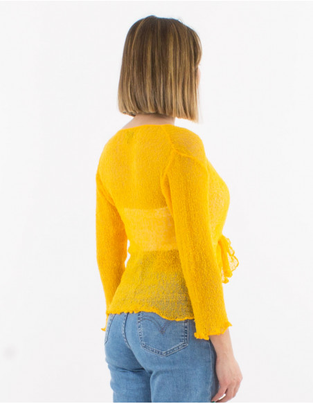 Veste maille polyester légère filet