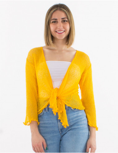 Veste maille polyester légère filet