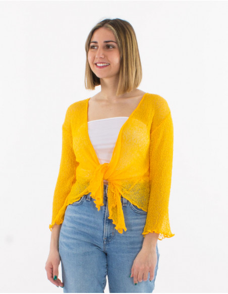 Veste maille polyester légère filet