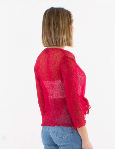 Veste maille polyester légère filet