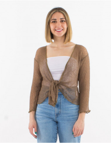 Veste maille polyester légère filet