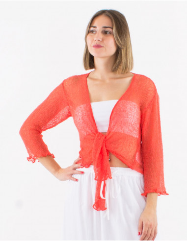 Veste maille polyester légère filet